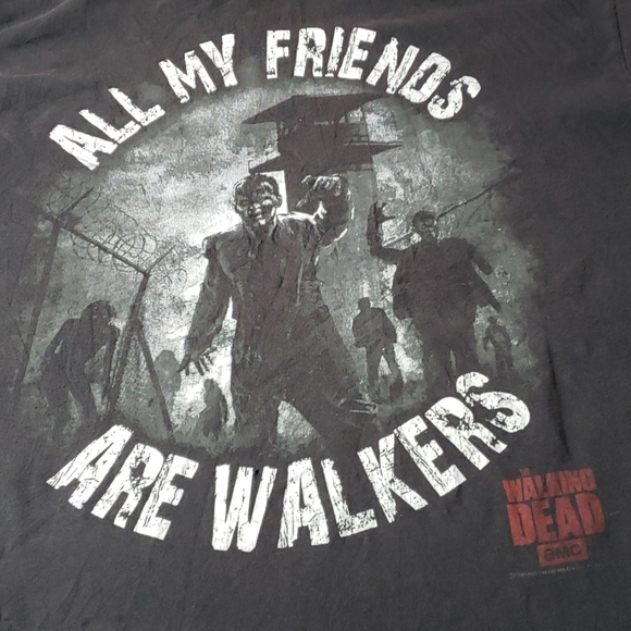 Walking Dead "All My Friends Are Walkers" Tee - 2X - Picture 3 of 8